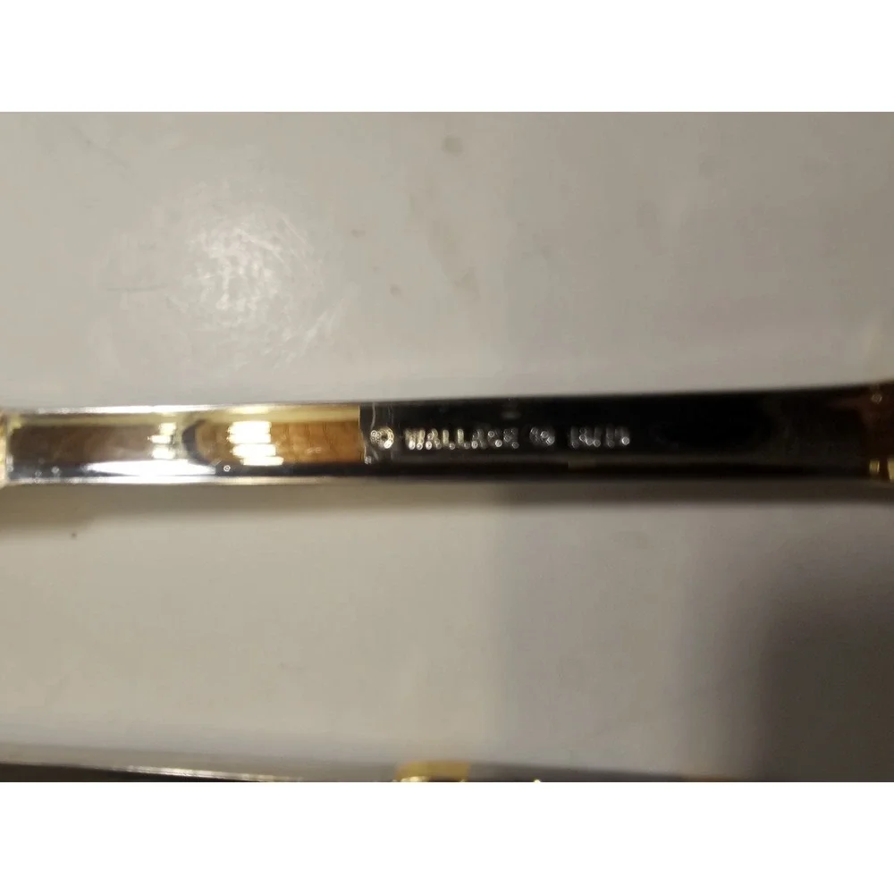 Wallace Corsica Gold  Large Soup Spoons Lot Of 2‎